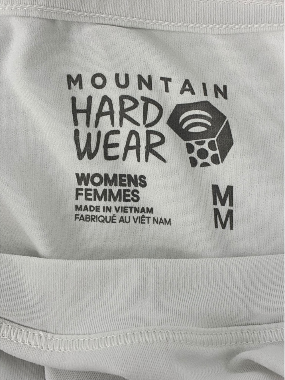 Mountain Hardwear Women's White Performance Short Sleeve Shirt Medium